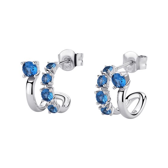 Orecchini Brosway Donna FANCY FREEDOM BLUE in Argento Cubic Zirconia FFB123 - FFB123